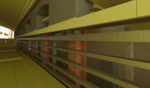 engineering-Furnace 3D rendering from inside